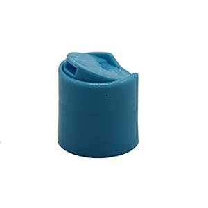 Plastic colorful cosmetic disc top cap for shampoo and shower gel bottles
