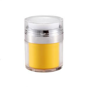airless white empty cosmetic plastic acylic cream jar